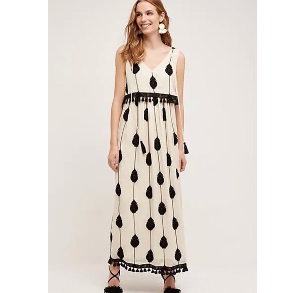 Anthropologie Dresses & Skirts - Anthropologie Embroidered Medallion Maxi Dress Sz 0 Retail $268 NWT